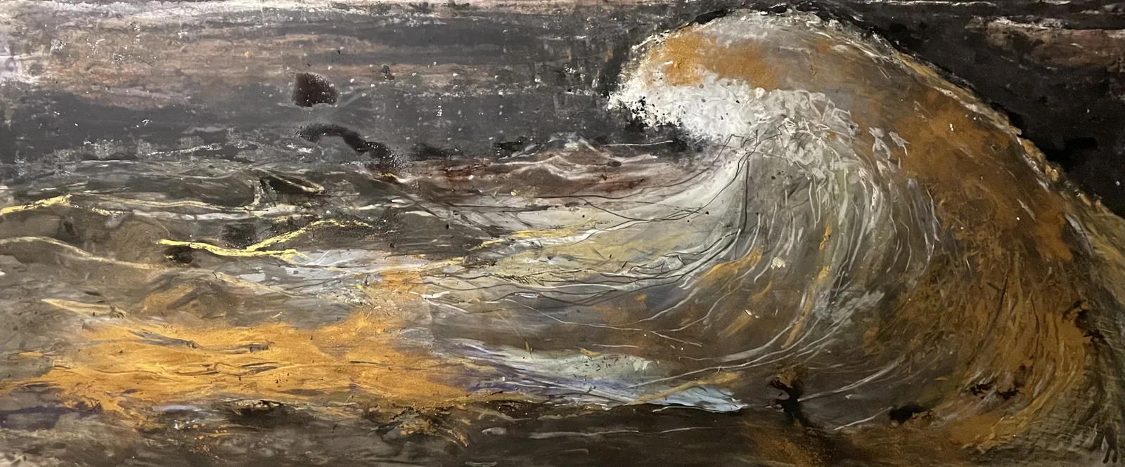 marea, pintura técnica mixta
