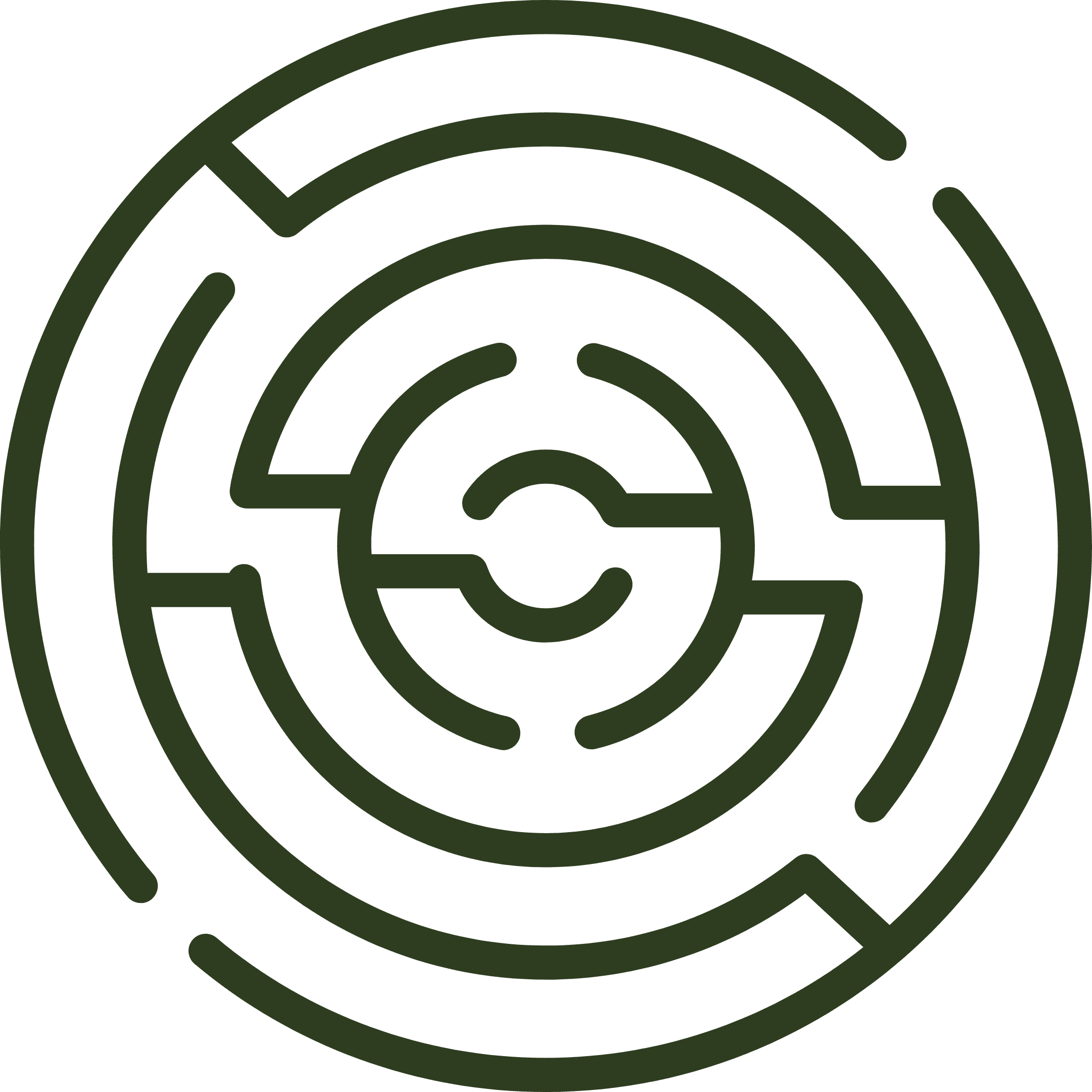 A labyrinth icon