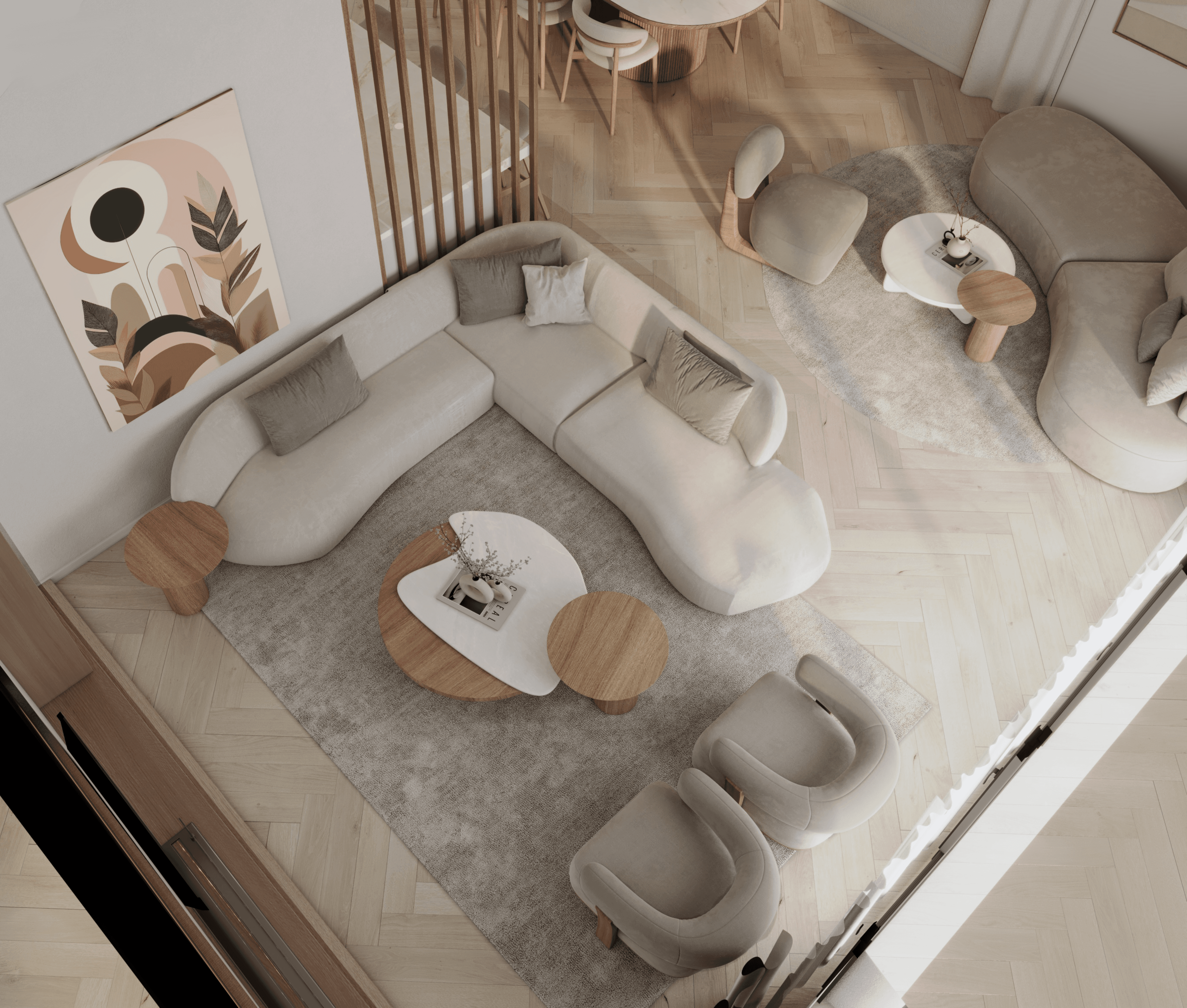 Image of a modern interior design space.