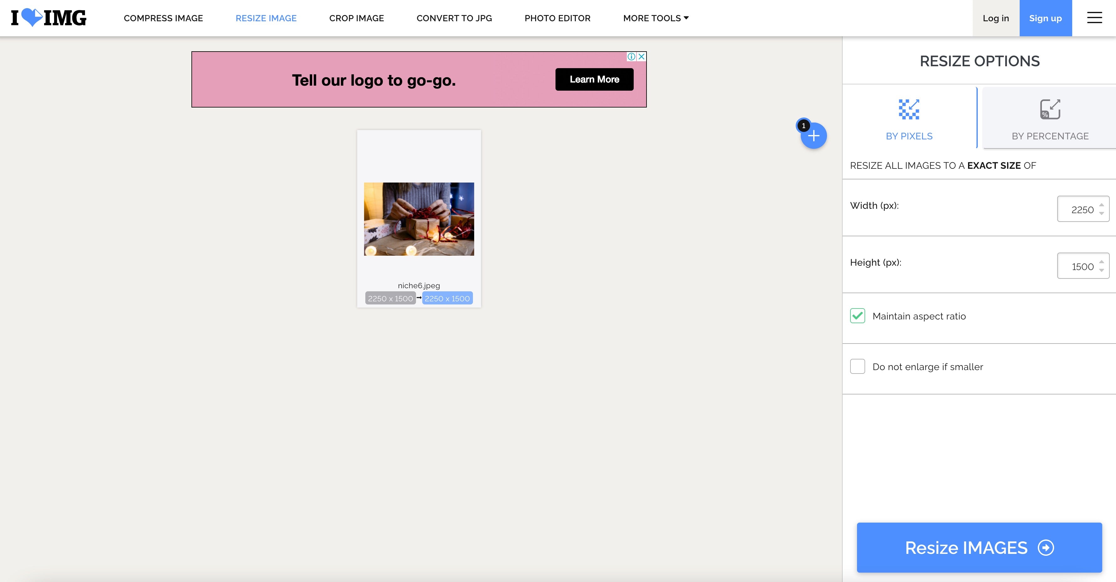 Resize images in bulk
