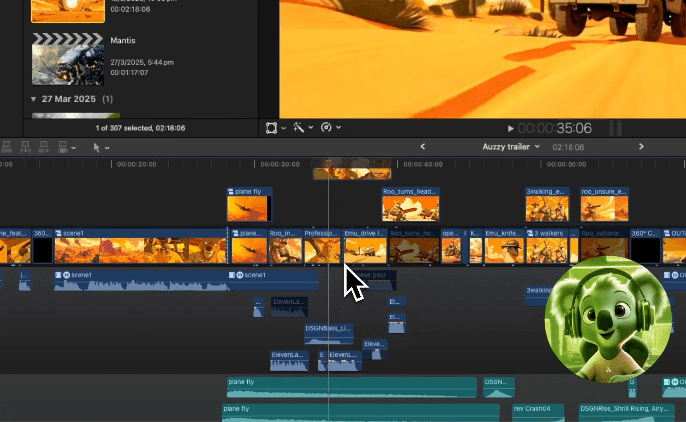 FinalCut workflow