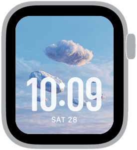 cloud market Apple Watch face preview 1 featuring summer and spring.