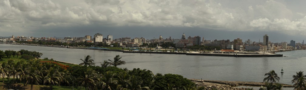 Green aurora lights in the sky at night