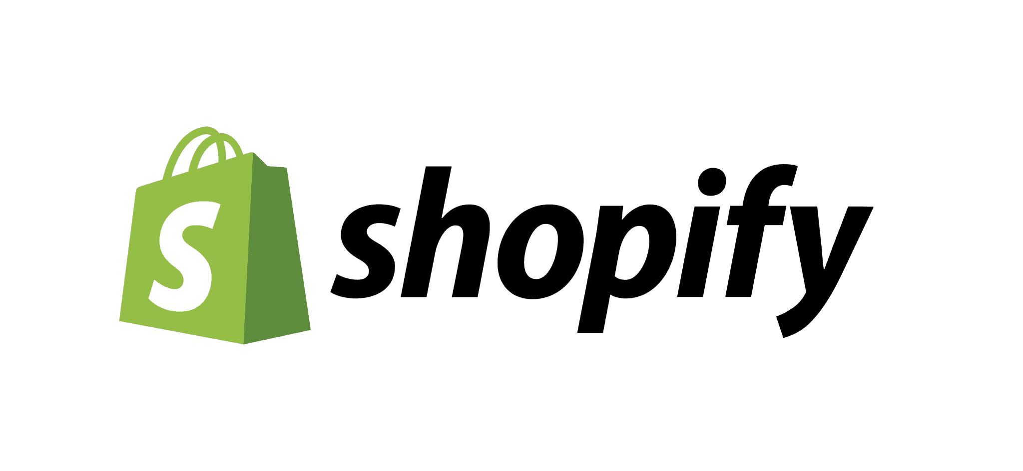Shopify logo on a white background, in the section on migrating from Lightspeed to Shopify
