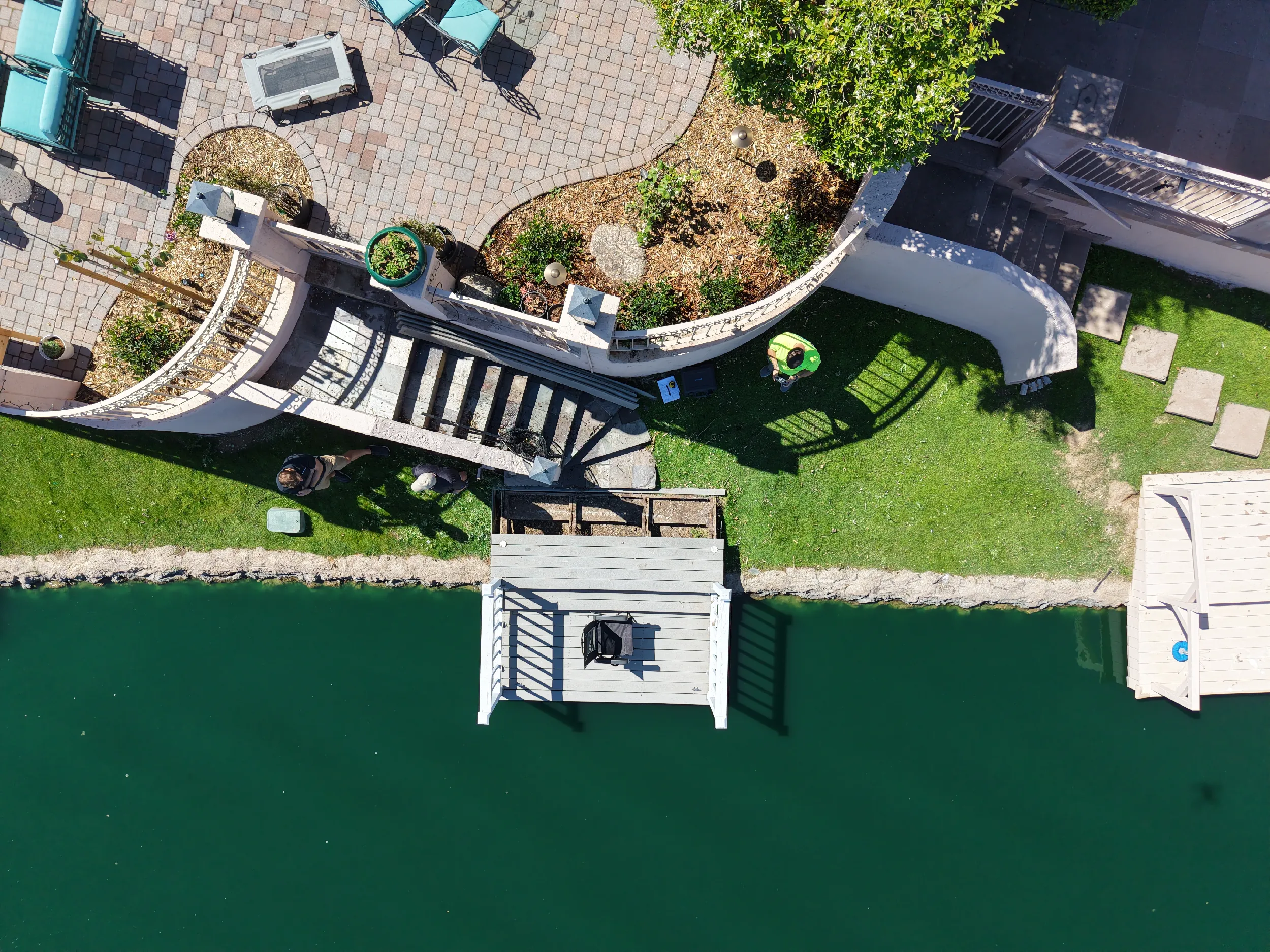 Before. HBC Desks – Cast & Relax with Trex Enhance decking