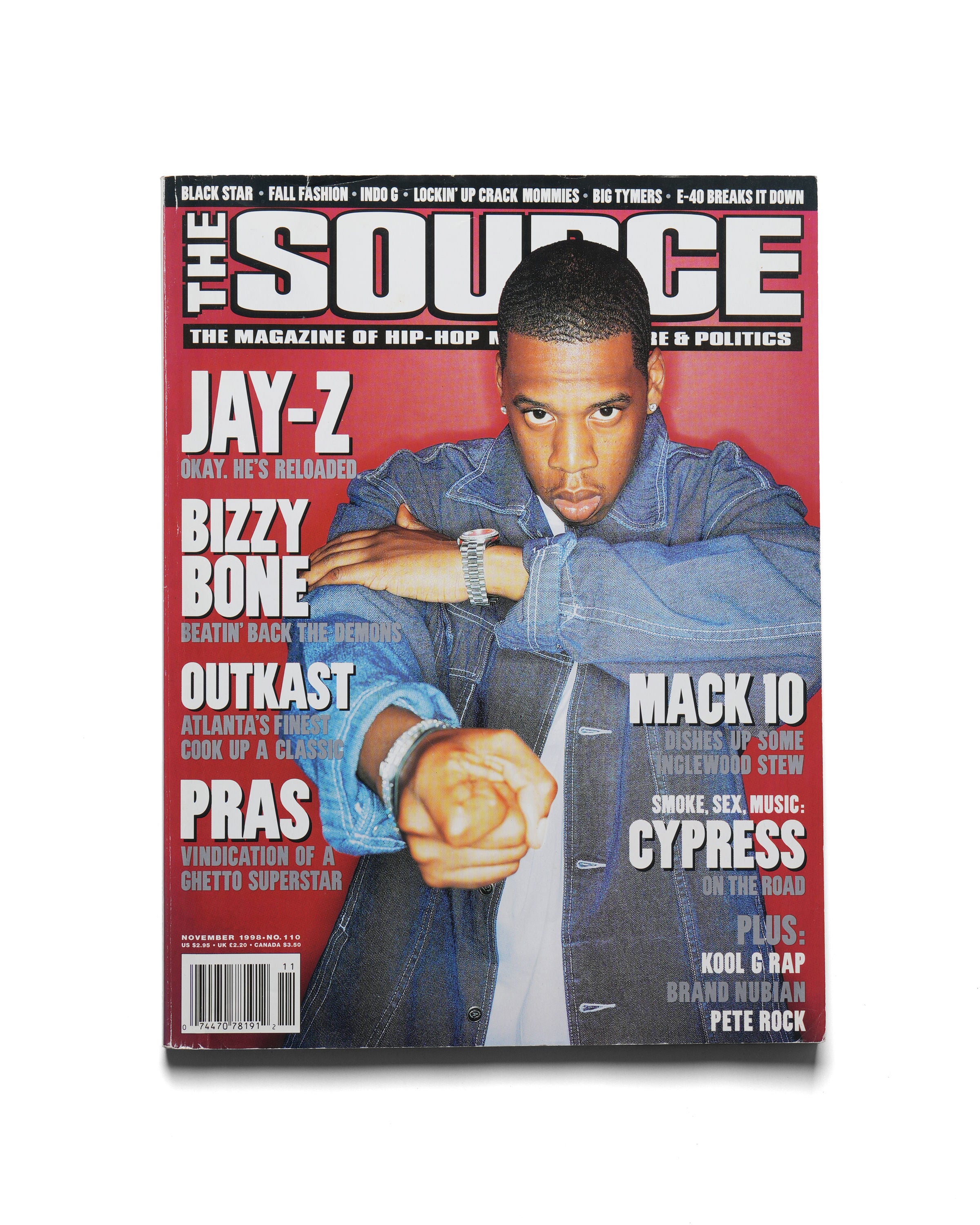 The Source - November 1998 - Front Cover