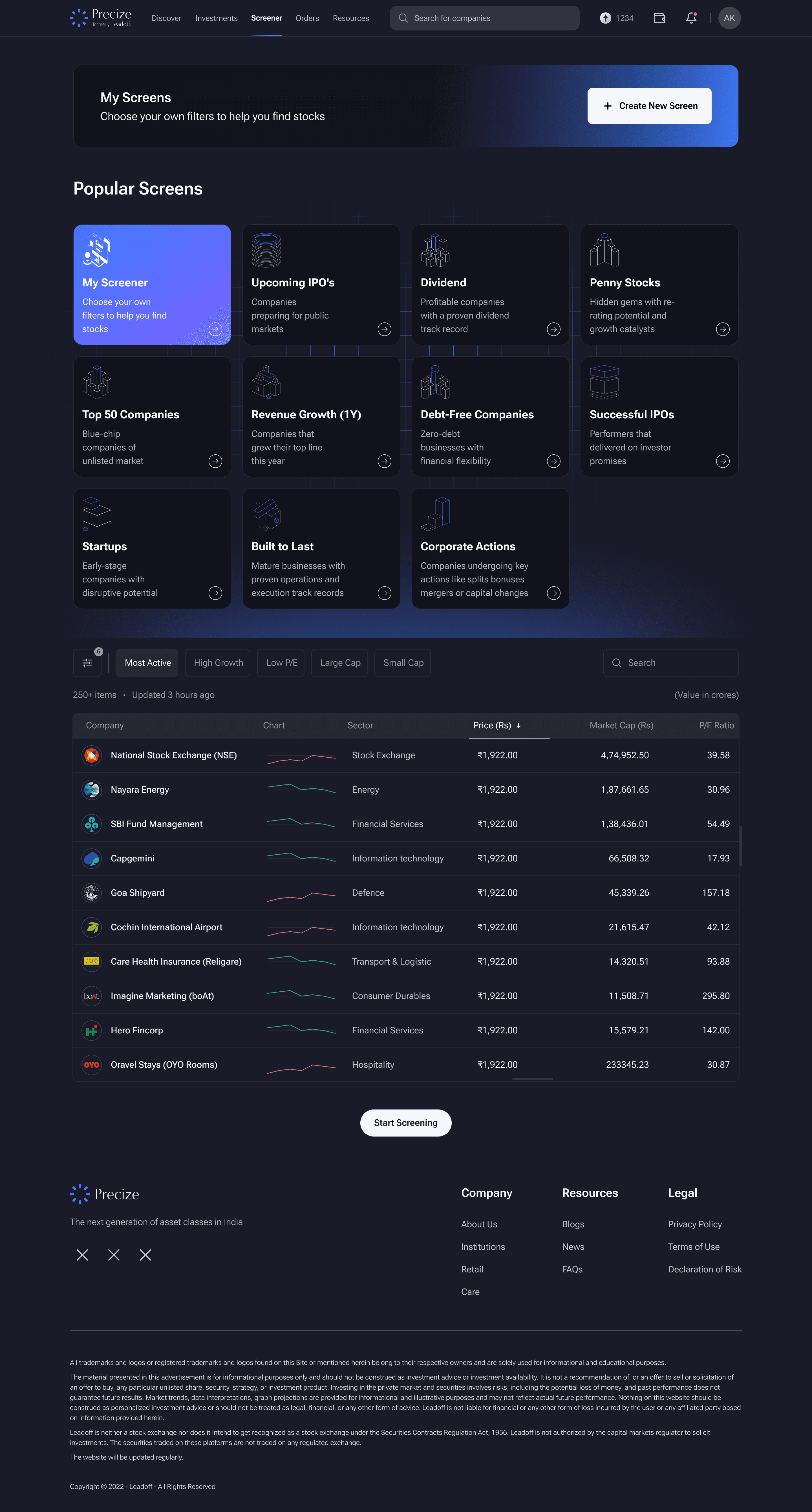 Portal First Page