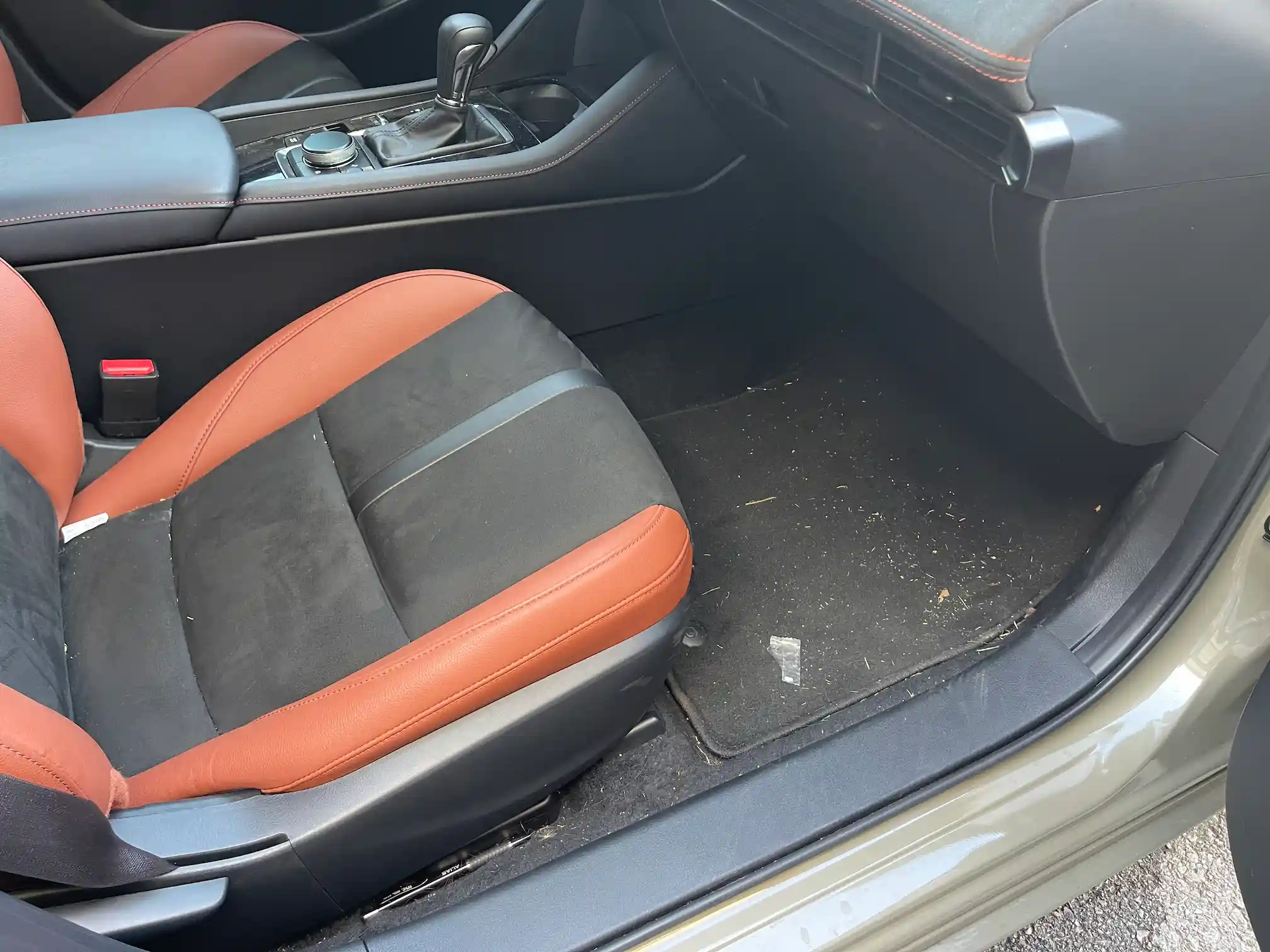 Mazda before interior detail in Kansas City