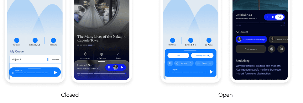 prototype screenshots before and after