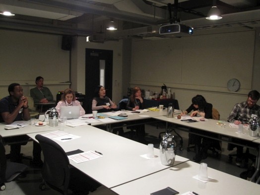 people taking part in a presentation