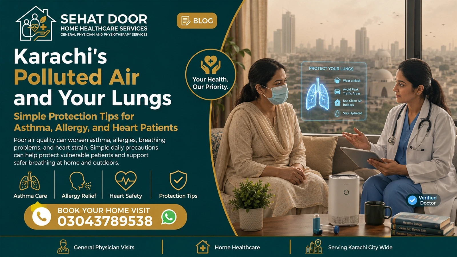 Karachi polluted air protection tips