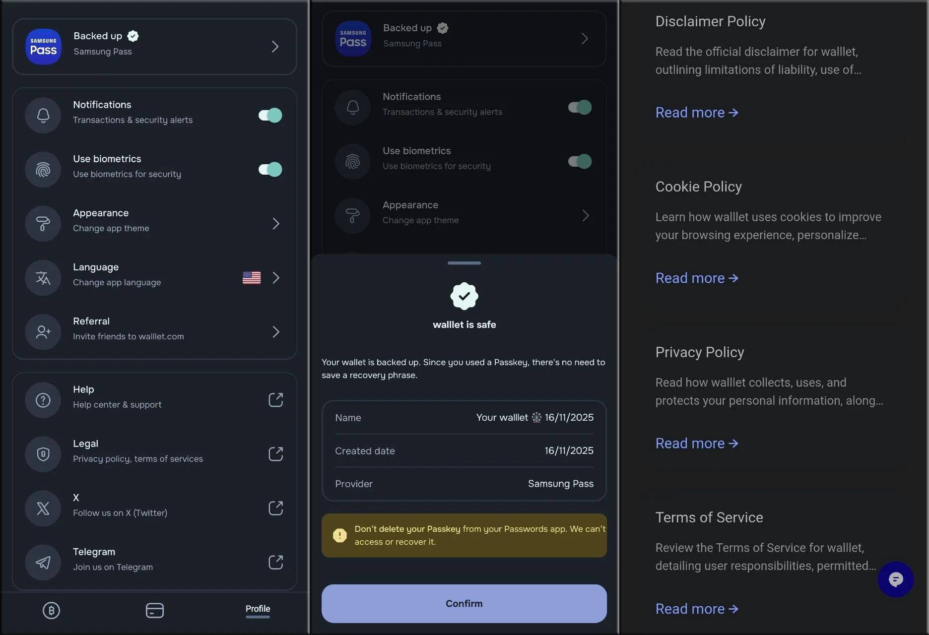 Is walllet non-custodial like MetaMask?