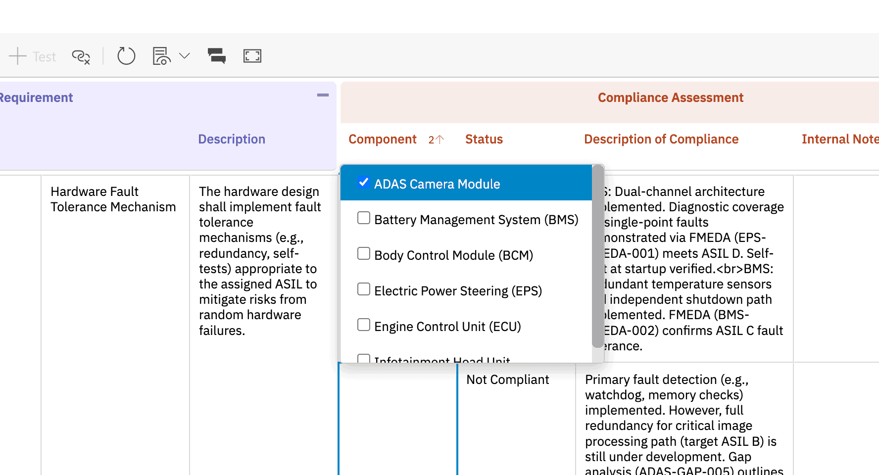 Mastering Compliance in Polarion with Nextedy Risksheet: From Standards to Auditable Action — figure 4