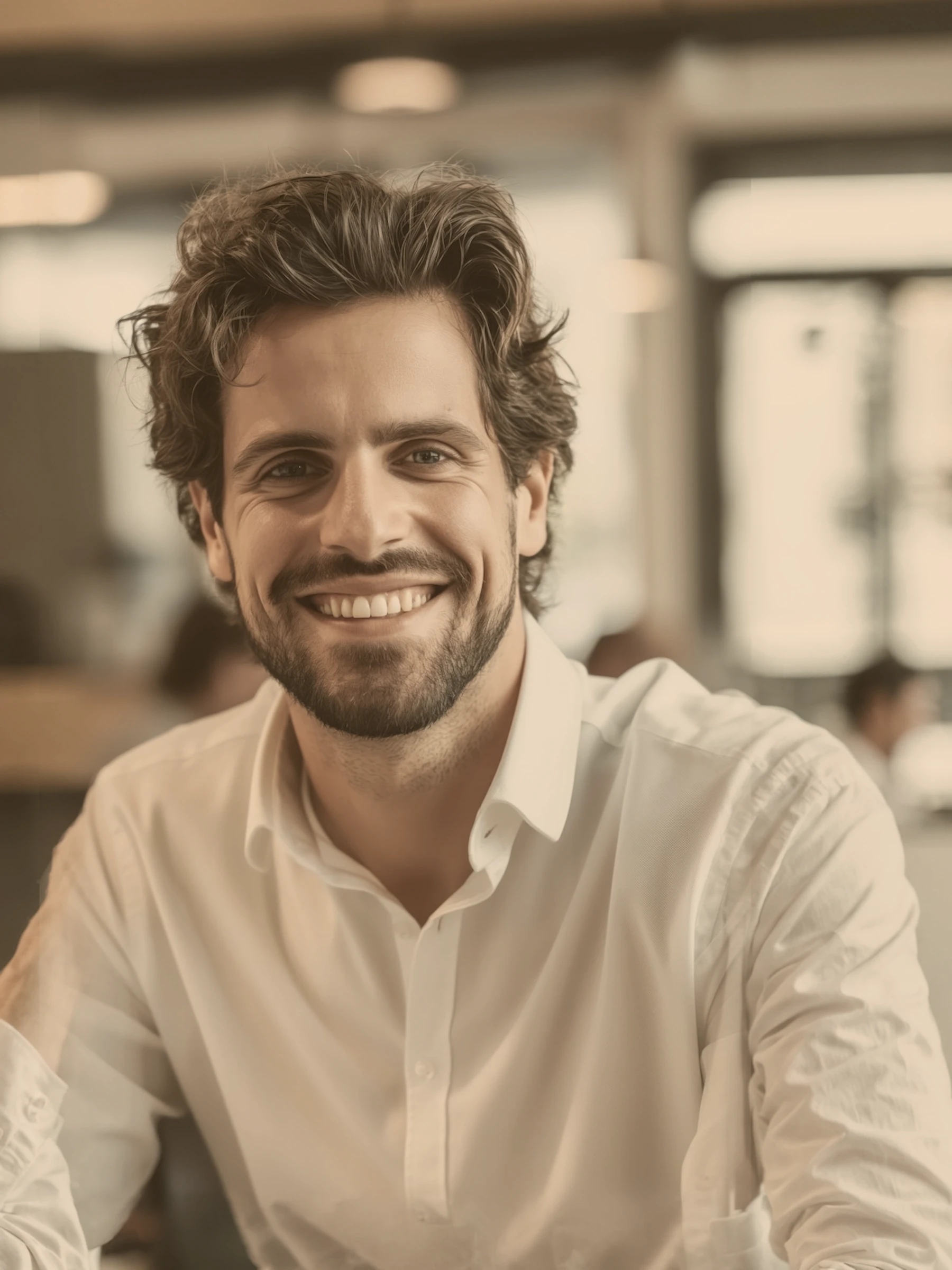 Friendly Man with Warm Expression
