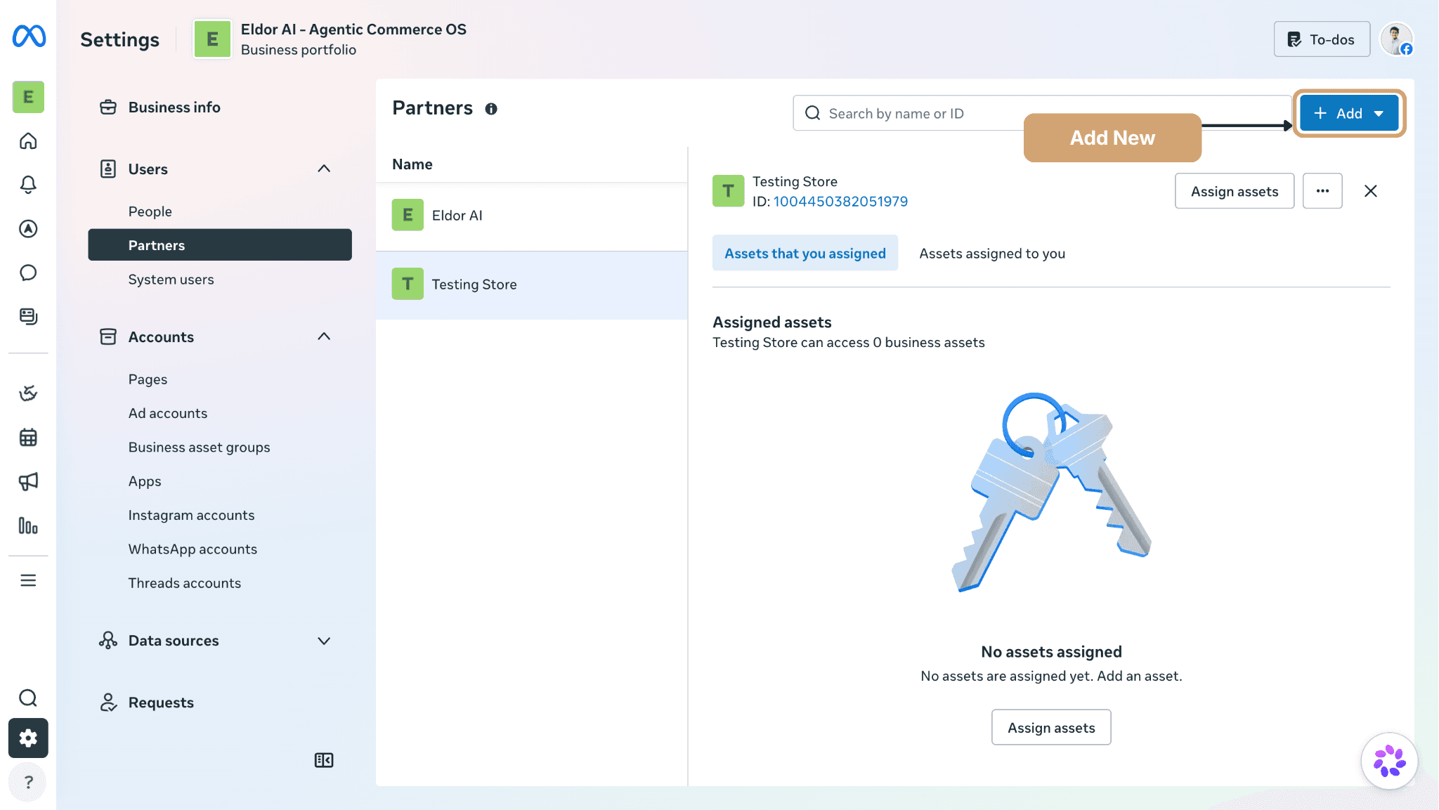 Step 3: Connect the Meta app