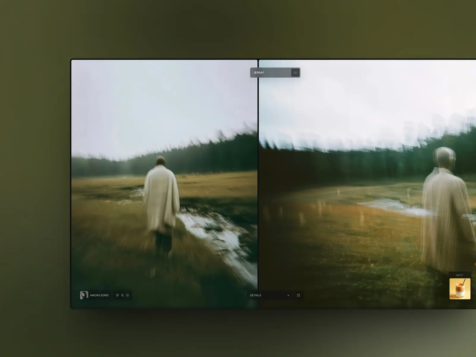 Aerra - Photography Portfolio Template - Preview Image Hover