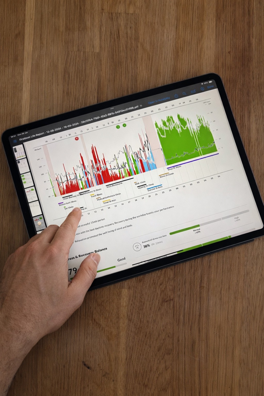 Coach explaining stuff to an athlete