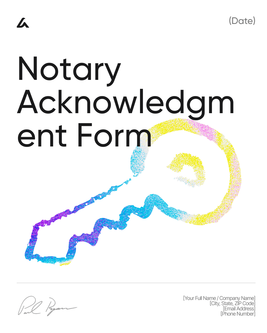 Notary Acknowledgment Form
