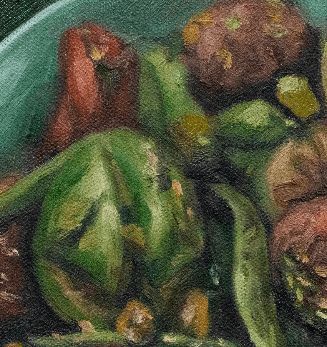 a close up of some food on a plate