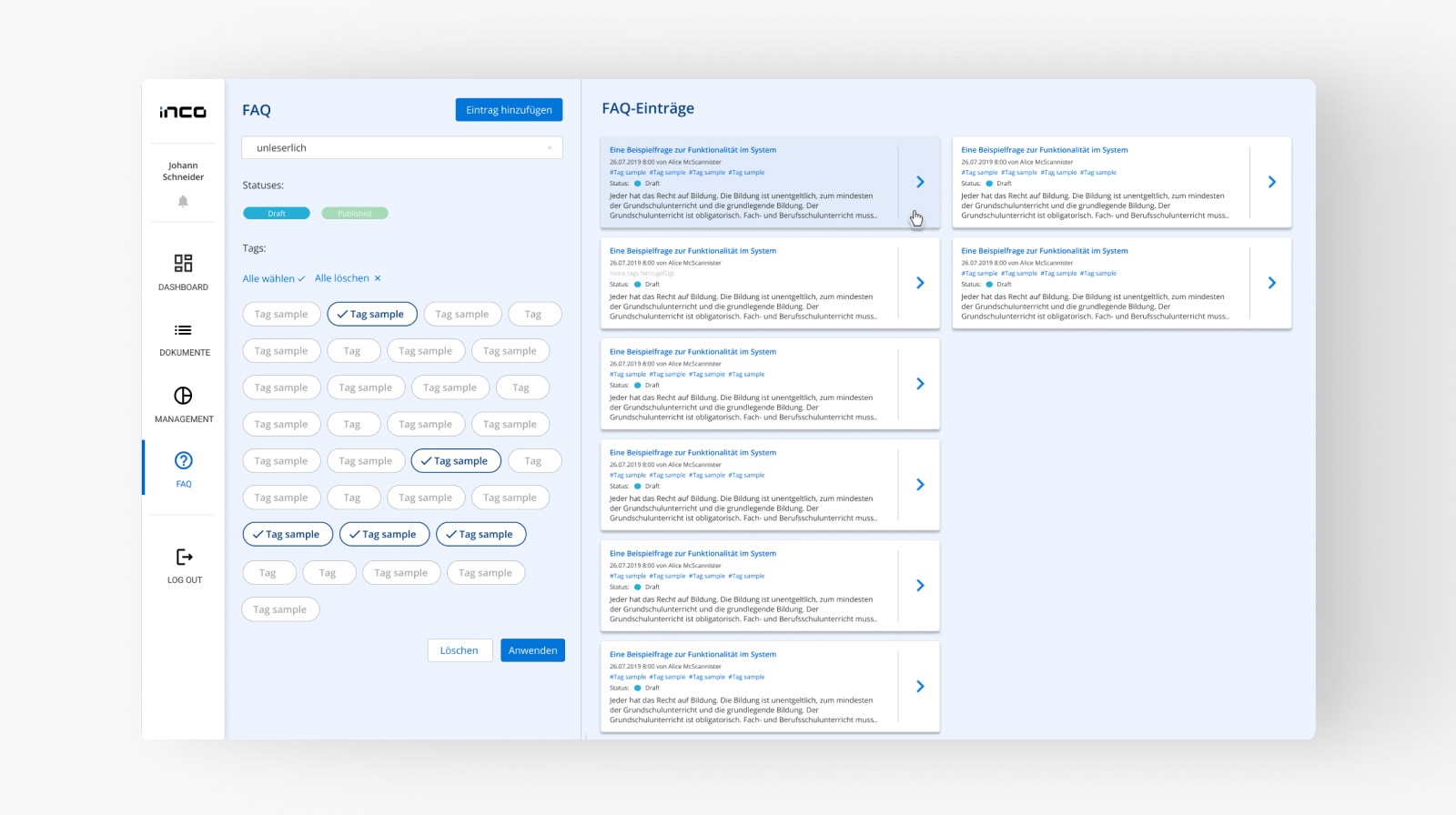 Phone showing Bloomy UI