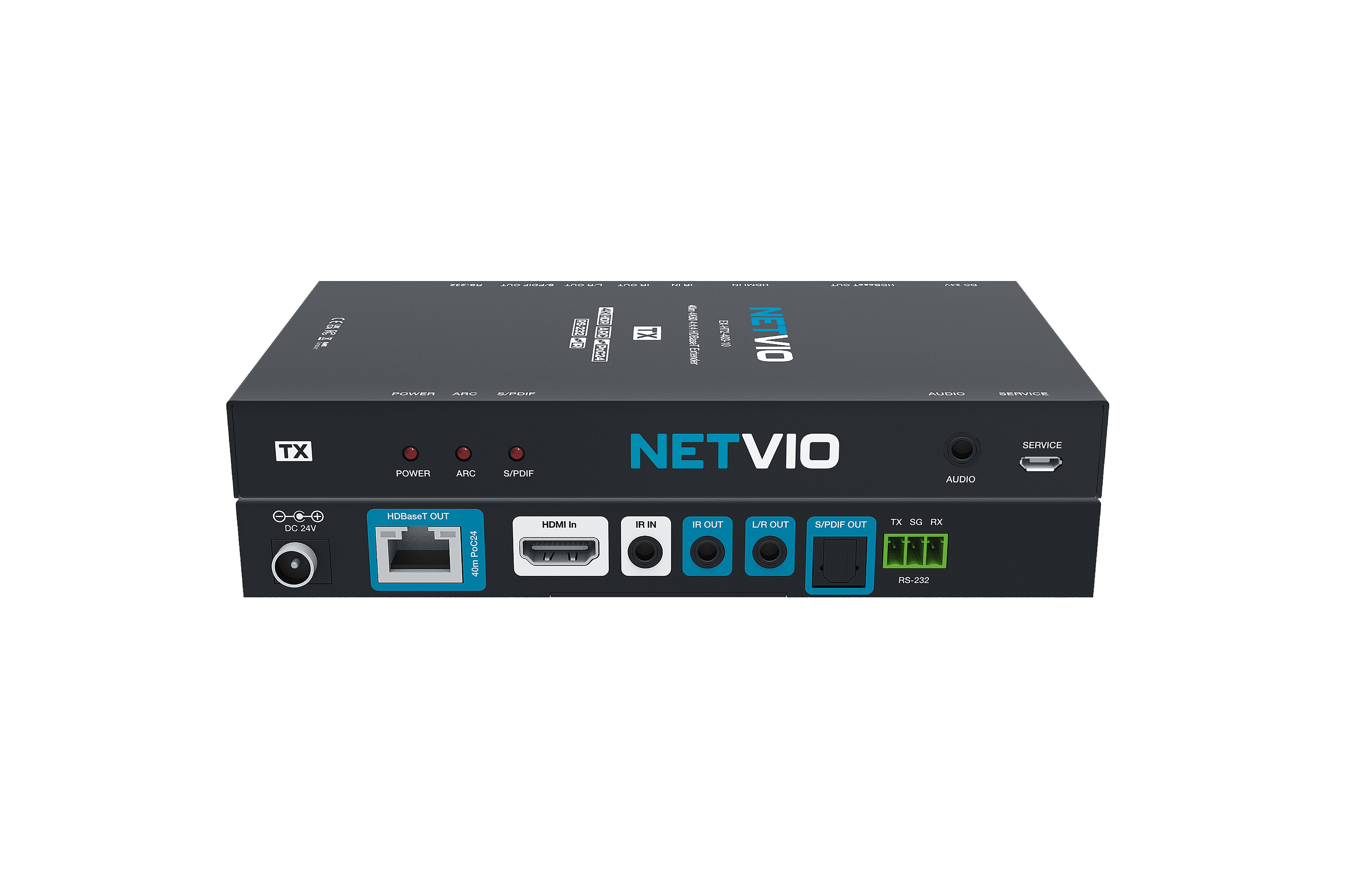 NETVIO HDBaseT TX Extender with ports