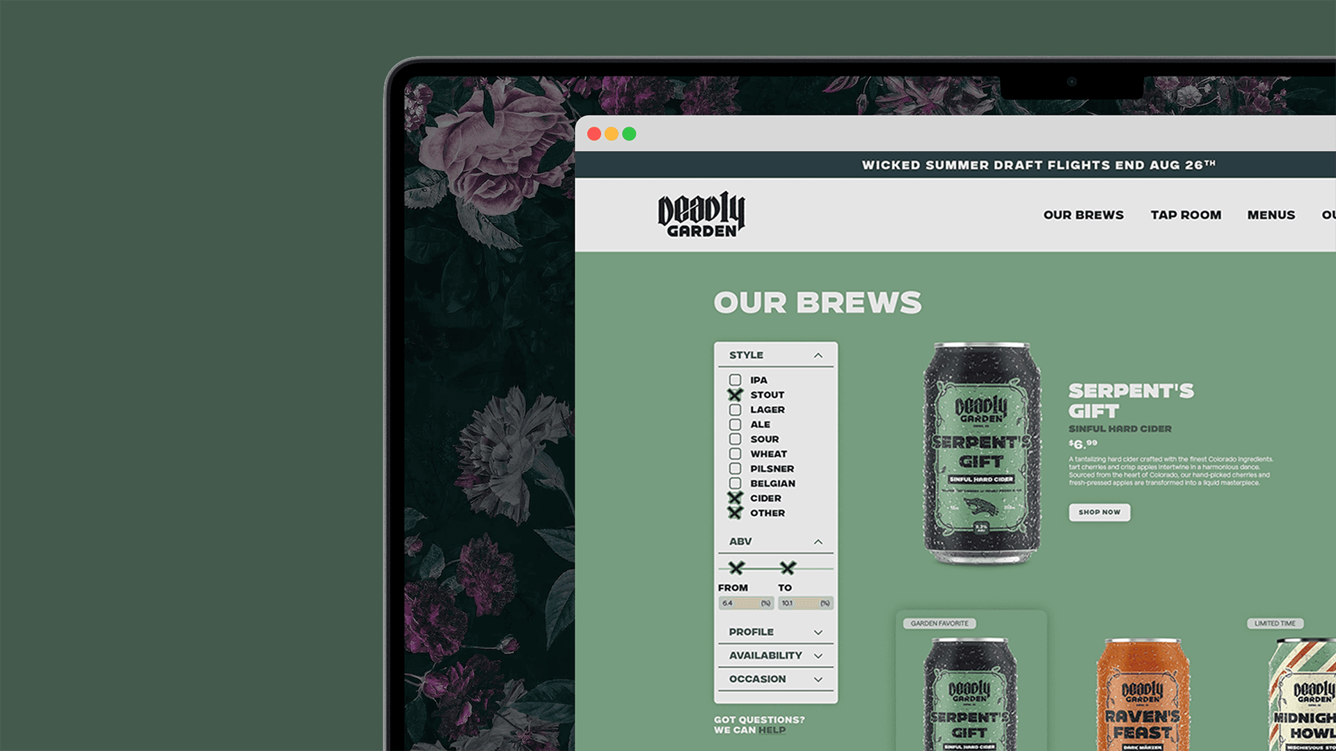 one of the primary friction points discovered during research was discovery overload. users felt overwhelmed by traditional technical categories and wanted to shop based on the sensory experience. to solve this, our team developed a custom filtering architecture that prioritized flavor profiles over industry jargon.