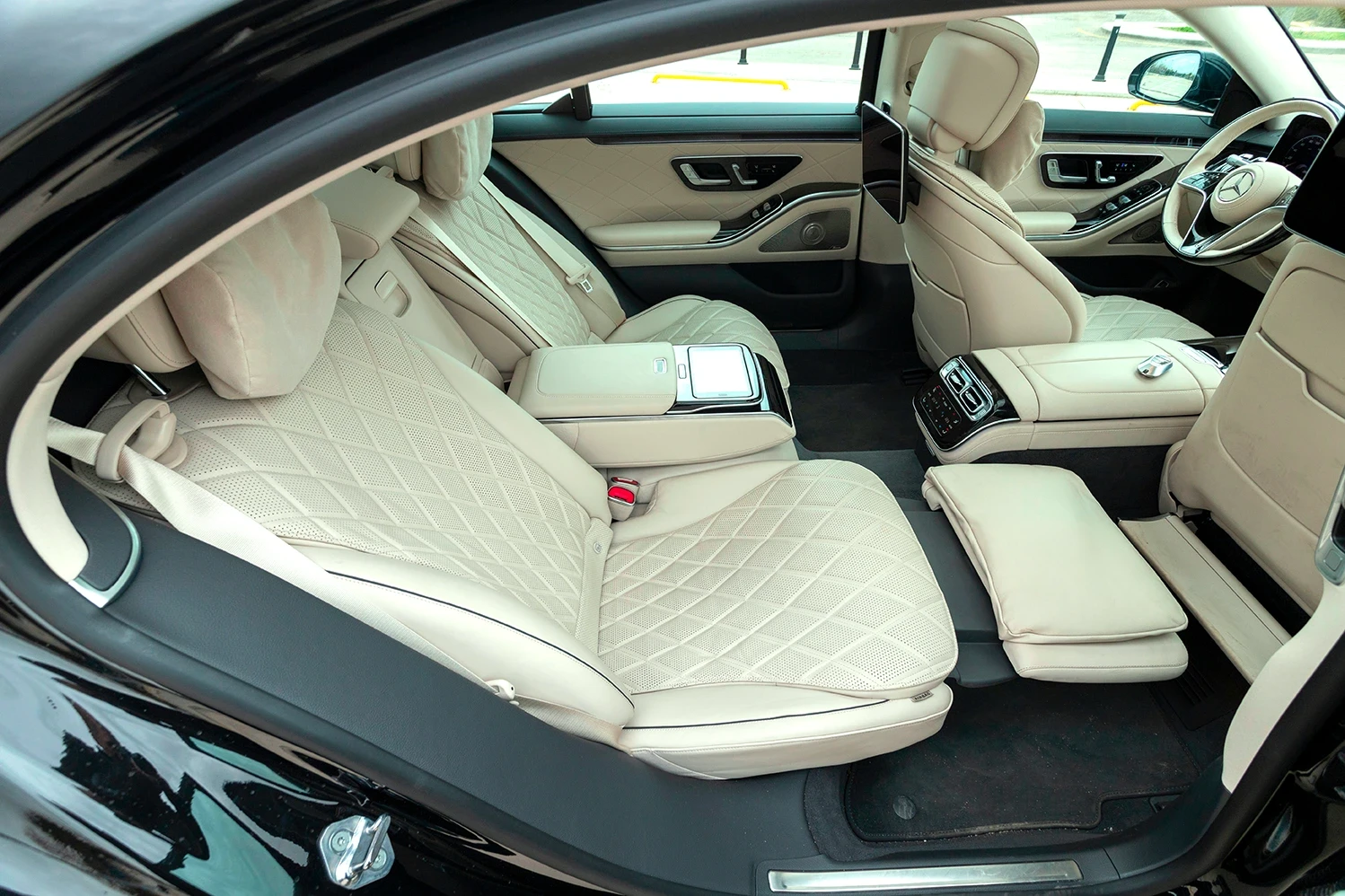 mercedes classe S interieur arriere