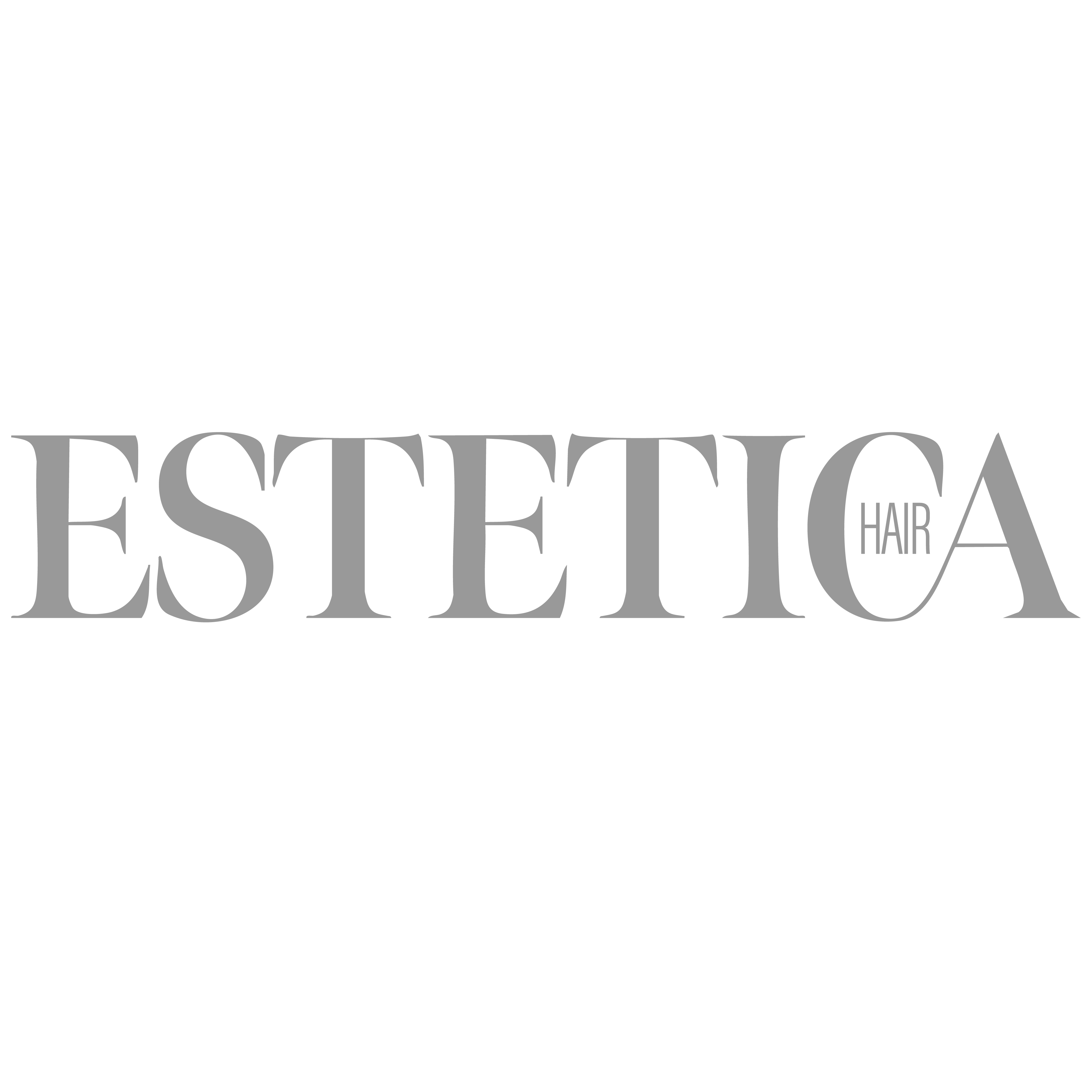 Logo for the Estetica Hair Magazine.