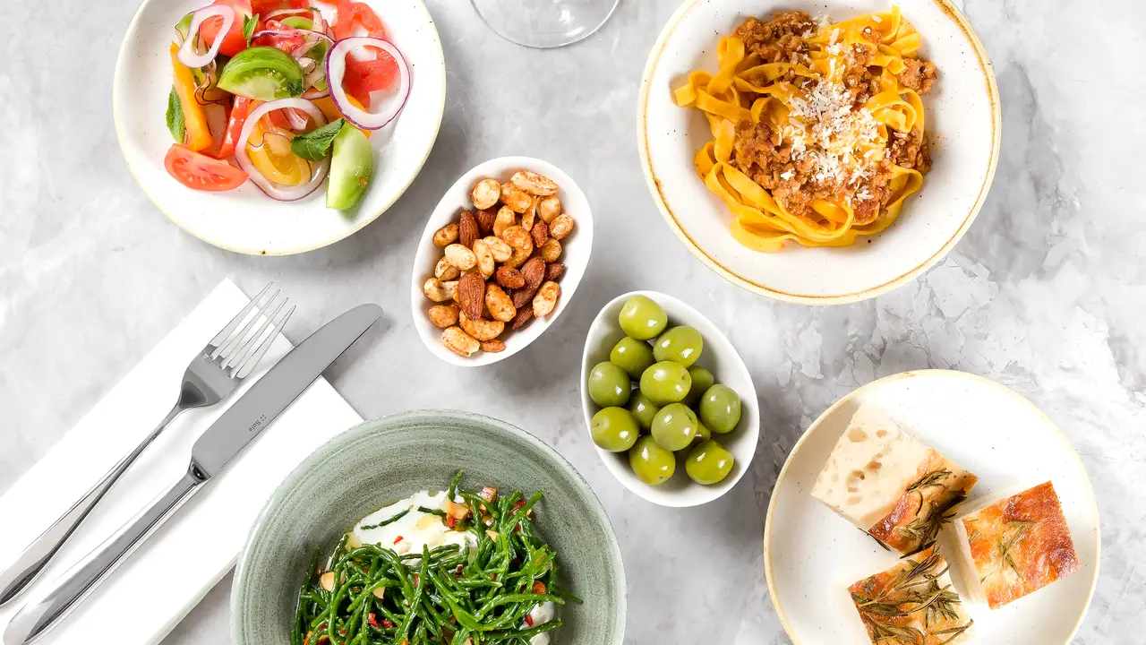 Small plates and pasta served for Sunday lunch at Arthur Hooper’s near London Bridge.