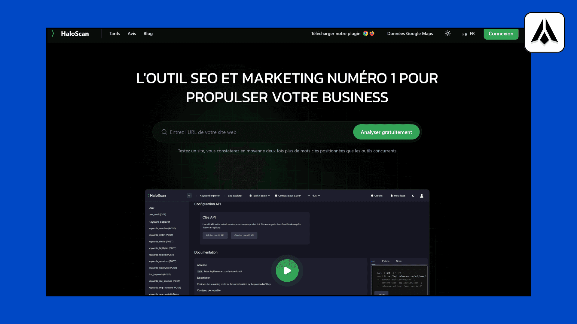 Haloscan : La précision sémantique pour le marché français