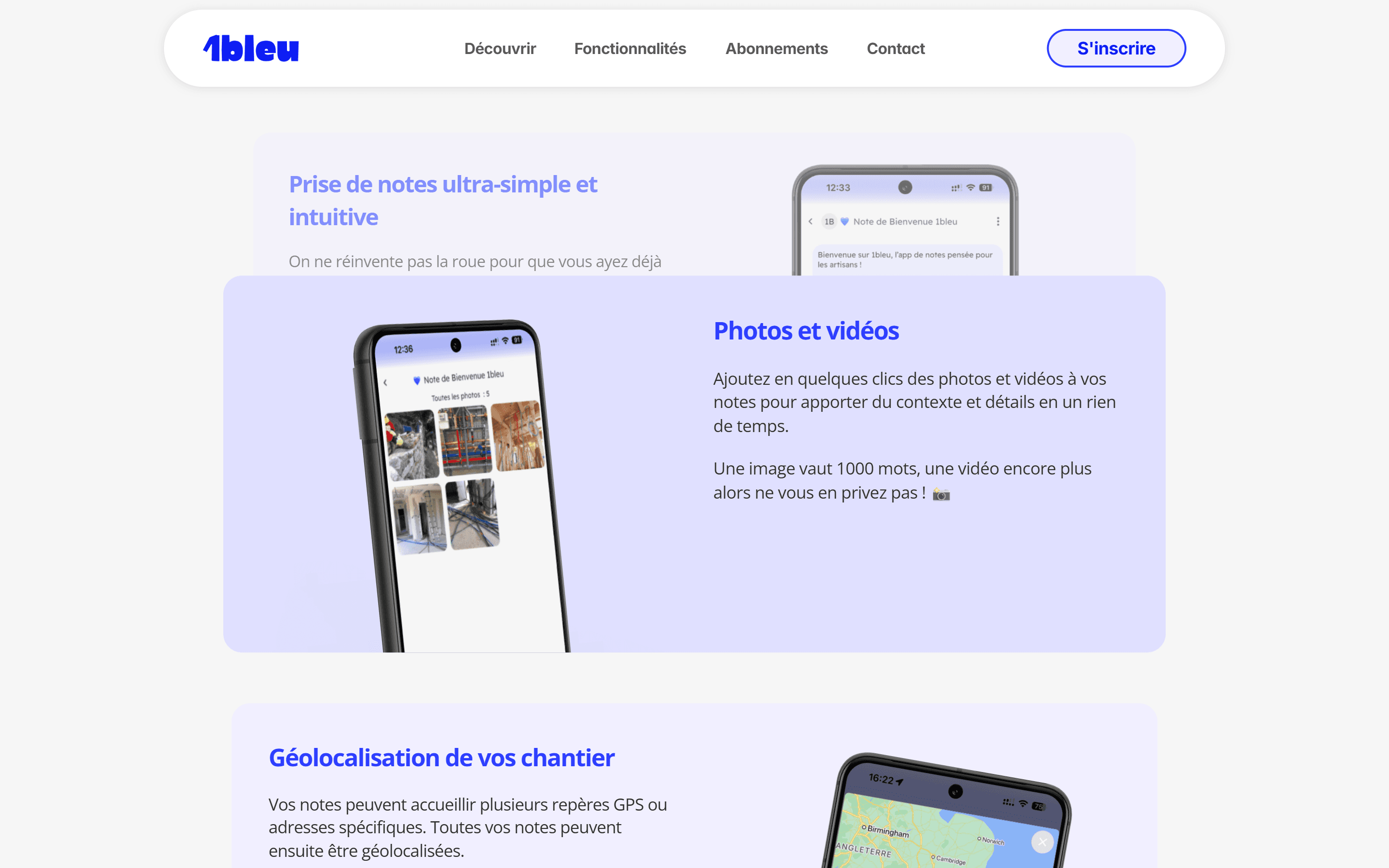 Empilement de cartes pour montrer les fonctionnalités via la propriété Sticky sur Framer