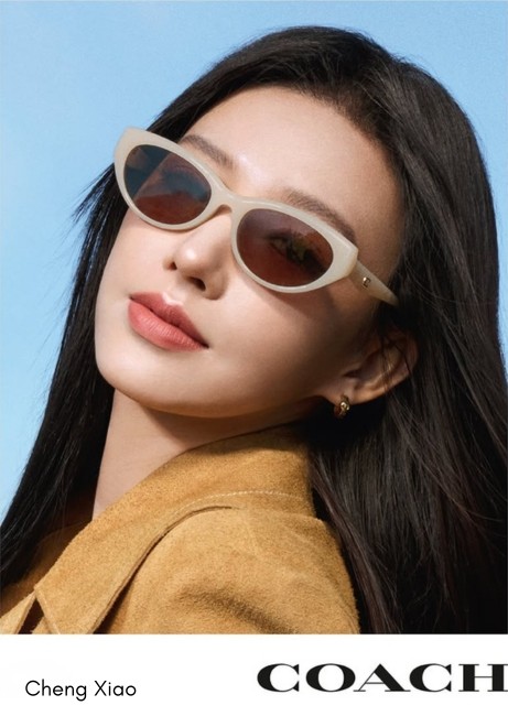 Cheng Xiao wearing Coach eyewear