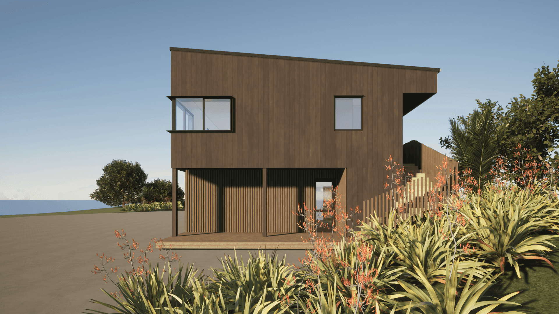 Architectural render of small dwelling