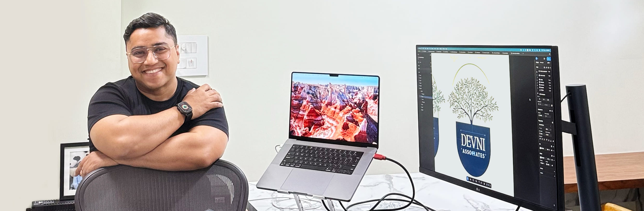 Modern design workspace