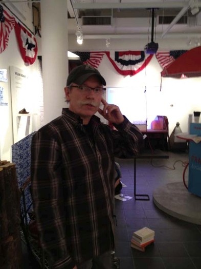 portrait of a man in the election exhibition room