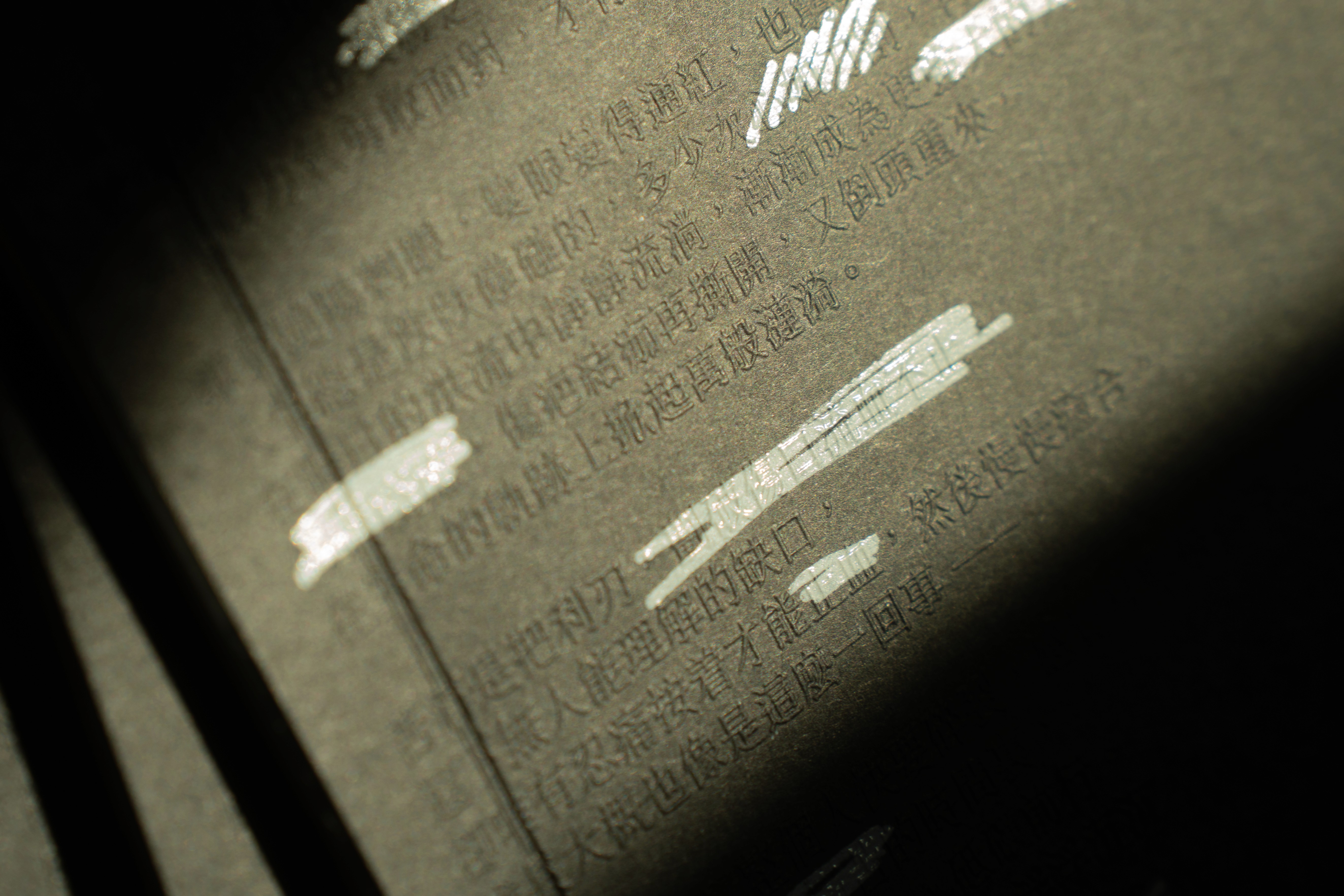 festival program with embossing words describing the concept of crimson skies