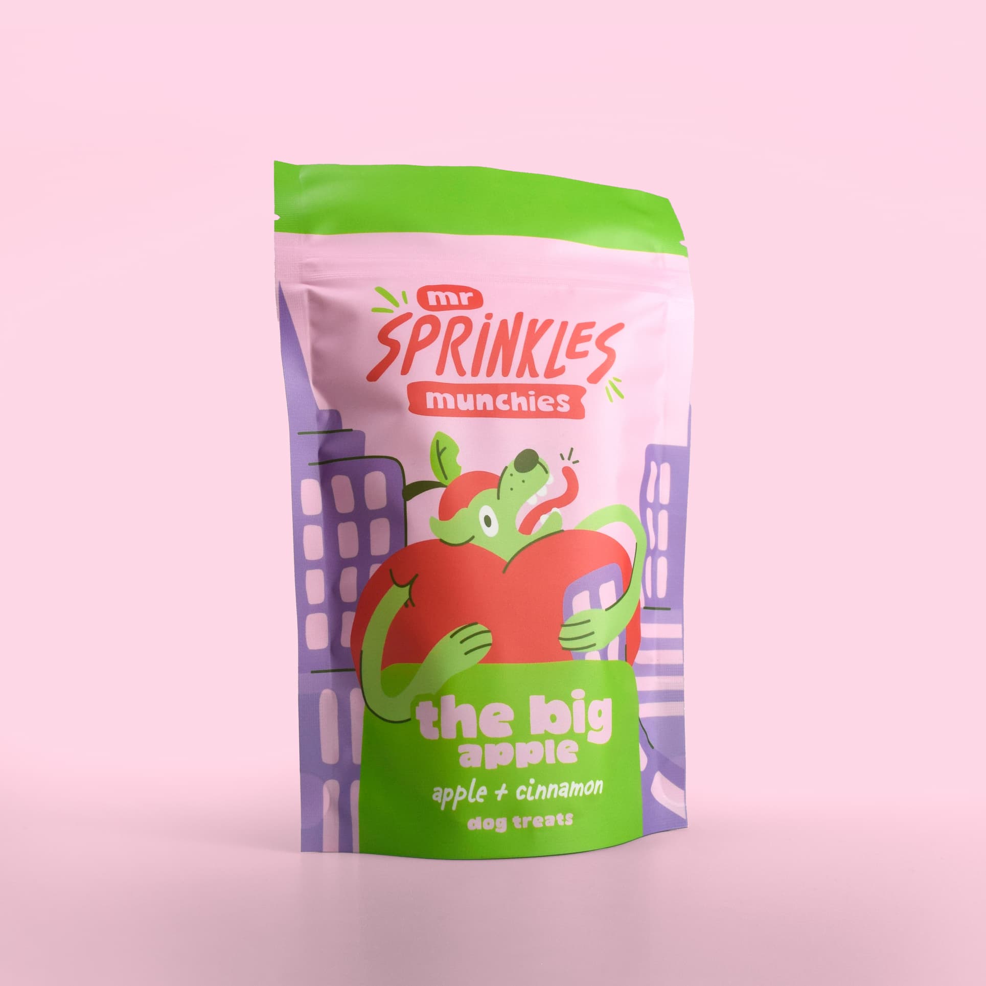 Photo shot of packaging - sweet potato & turmeric dog treats