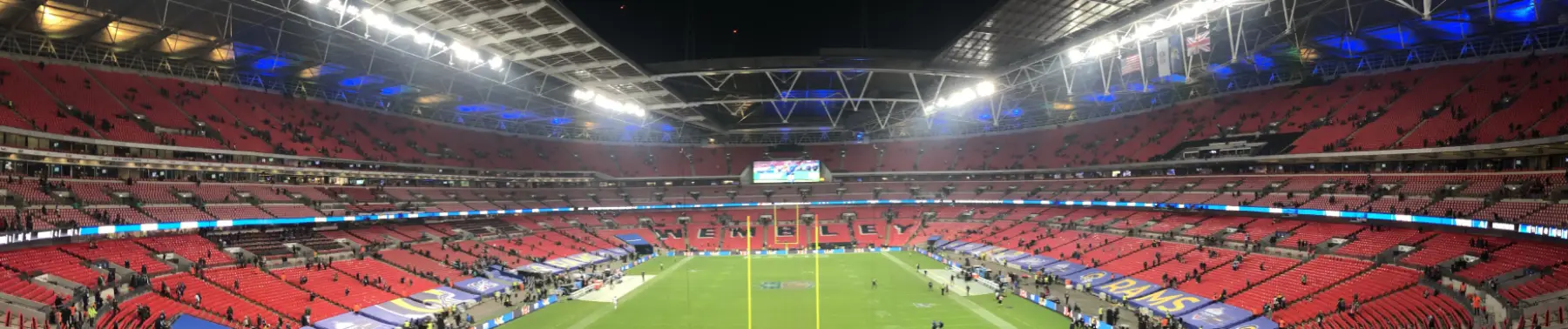 Wide view of inside Wembley stadium