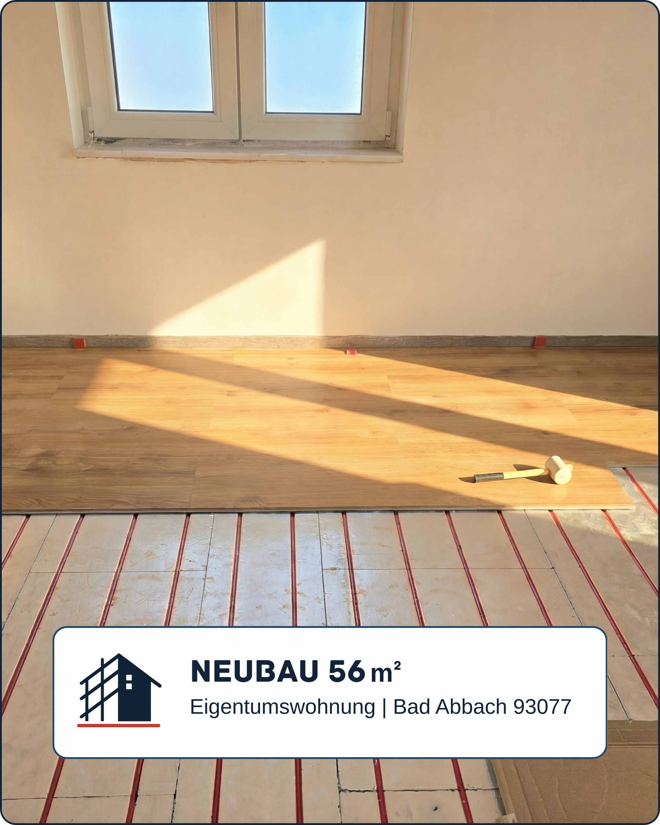 Referenz, verlegte Fußbodenheizung in einem denkmalgeschützten Gebäude