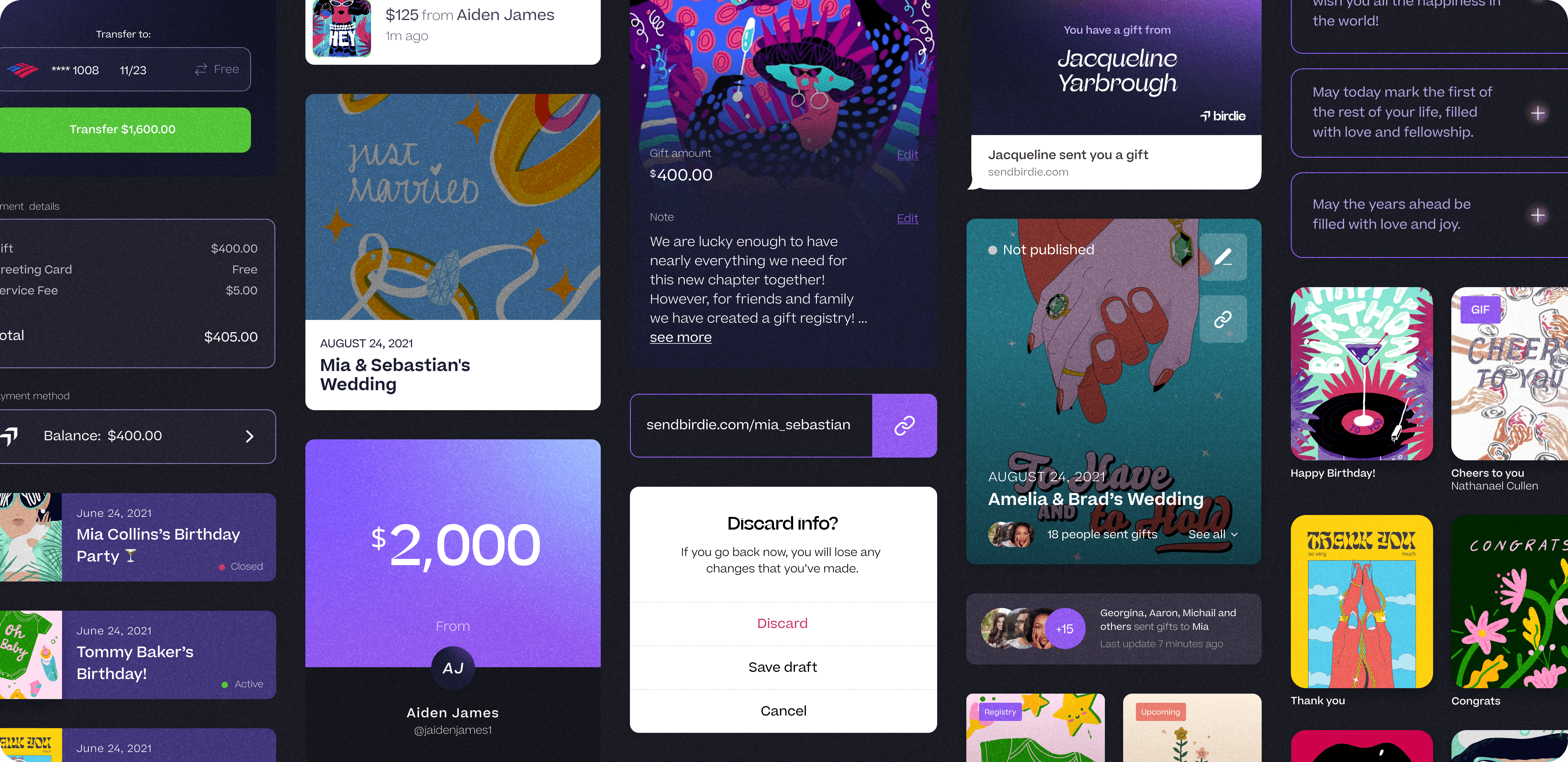 A collage of colorful app interfaces displaying various social media posts and content in a grid layout.