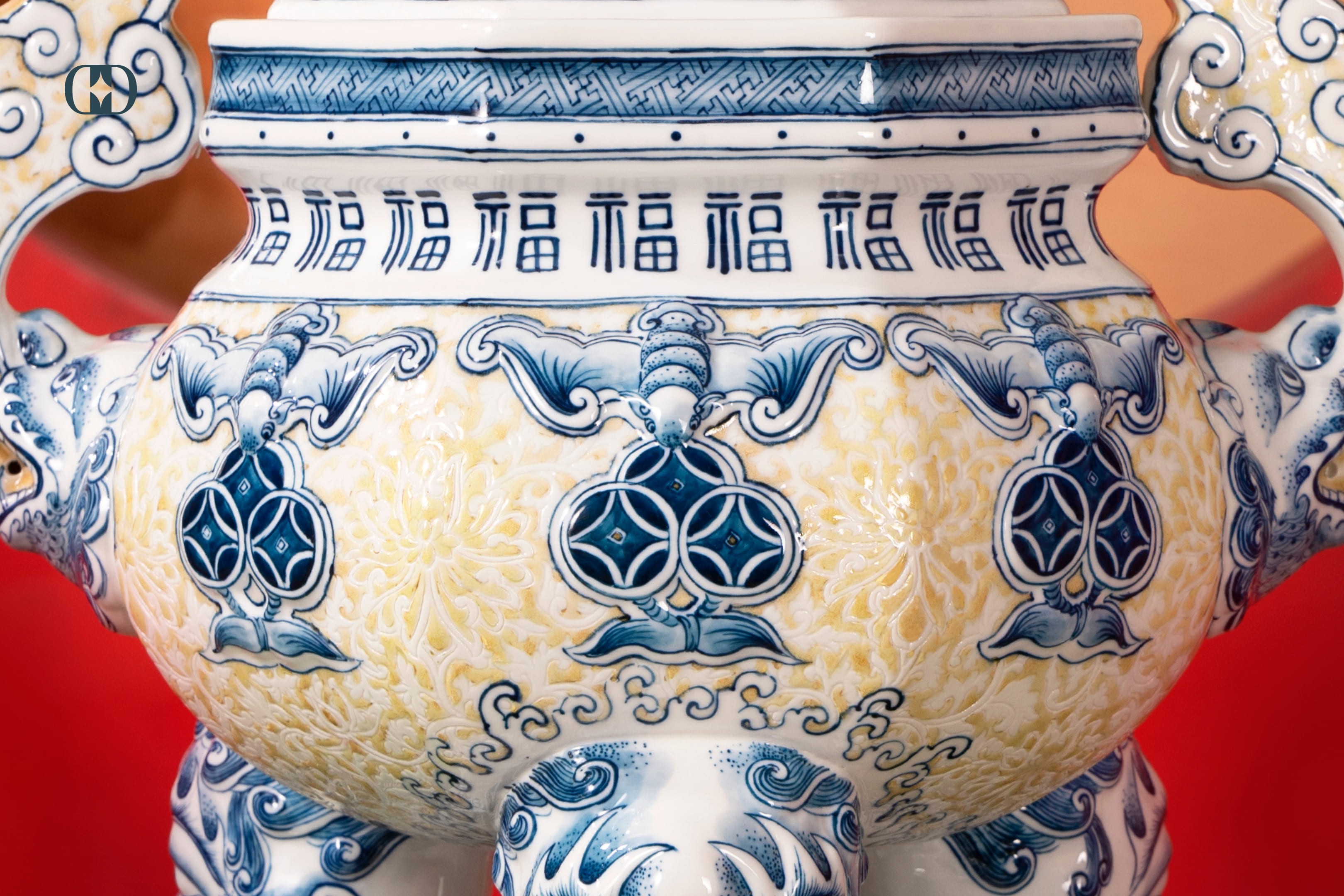Bộ Đỉnh Hạc Gốm Sứ