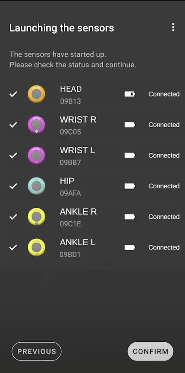 Mocopi settings