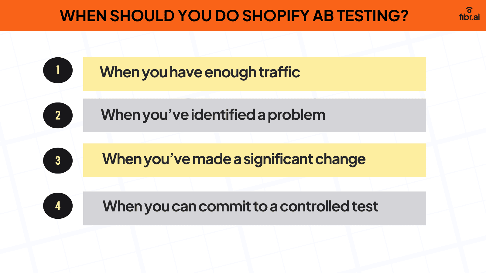 When should You Do Shopify AB testing