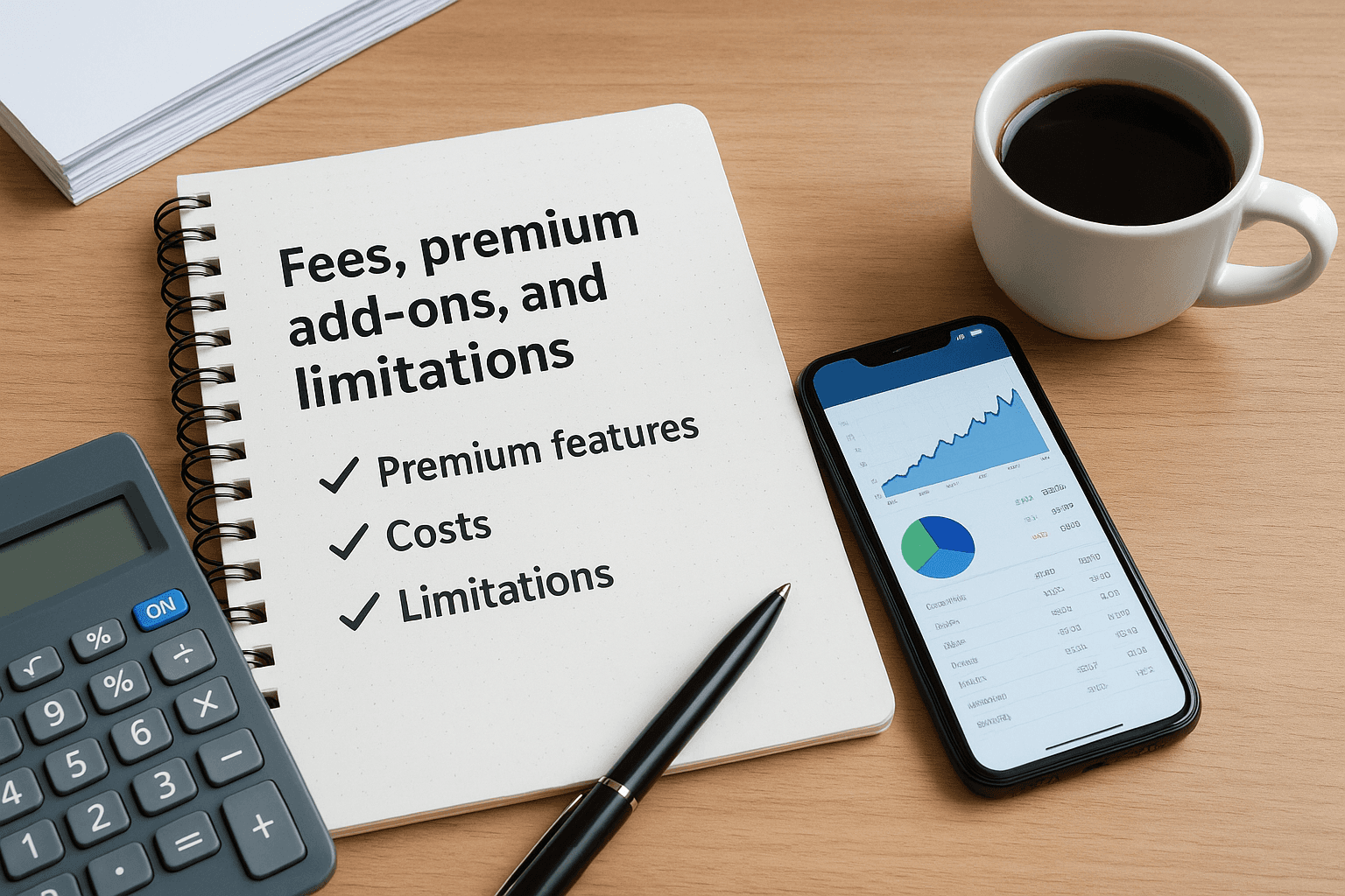 Fees, premium add-ons, and limitations