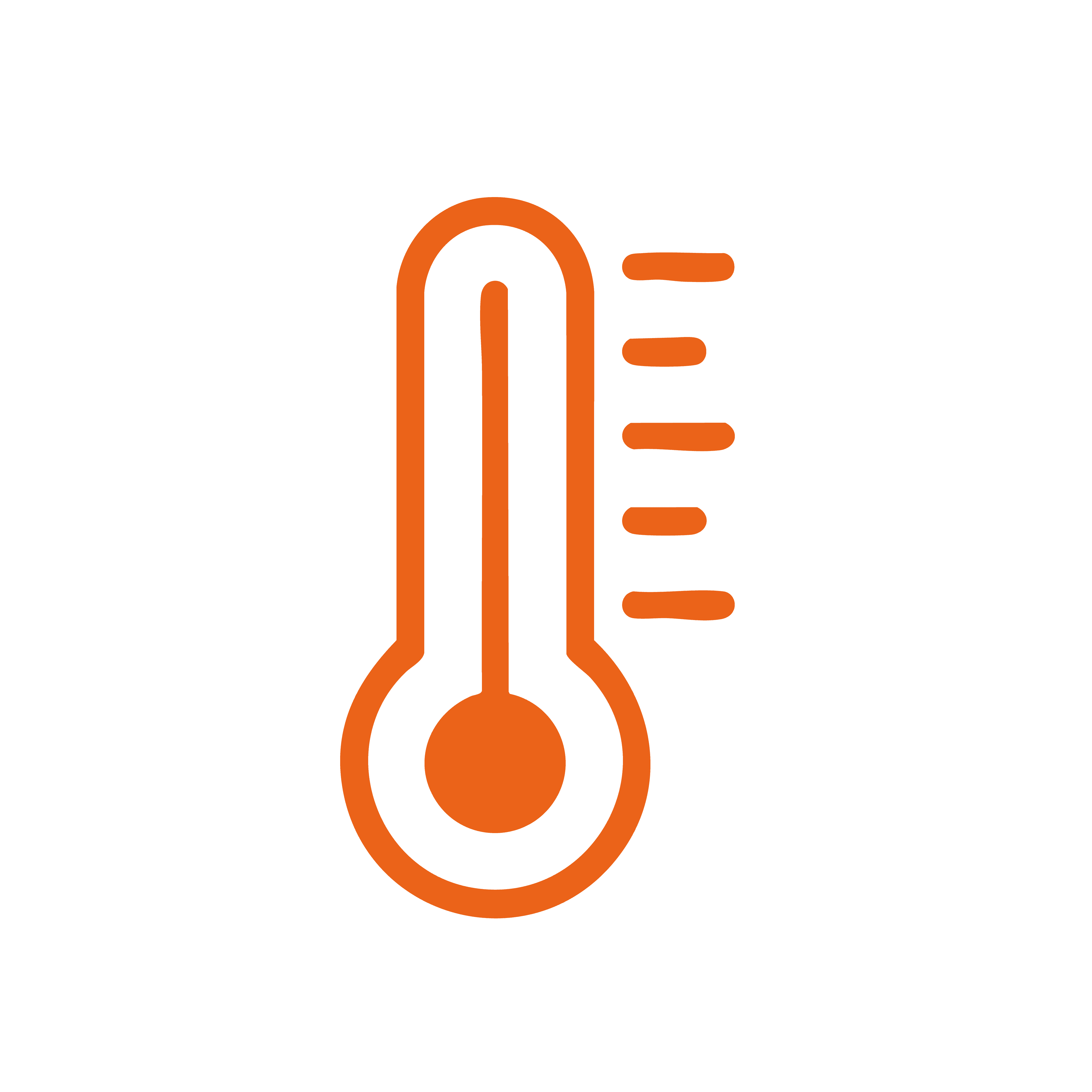 Temperature icon in orange