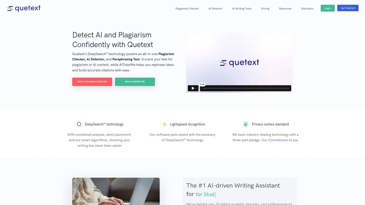 7 Essential What Is The Best Plagiarism Checker Tools 2026 - 5. Quetext