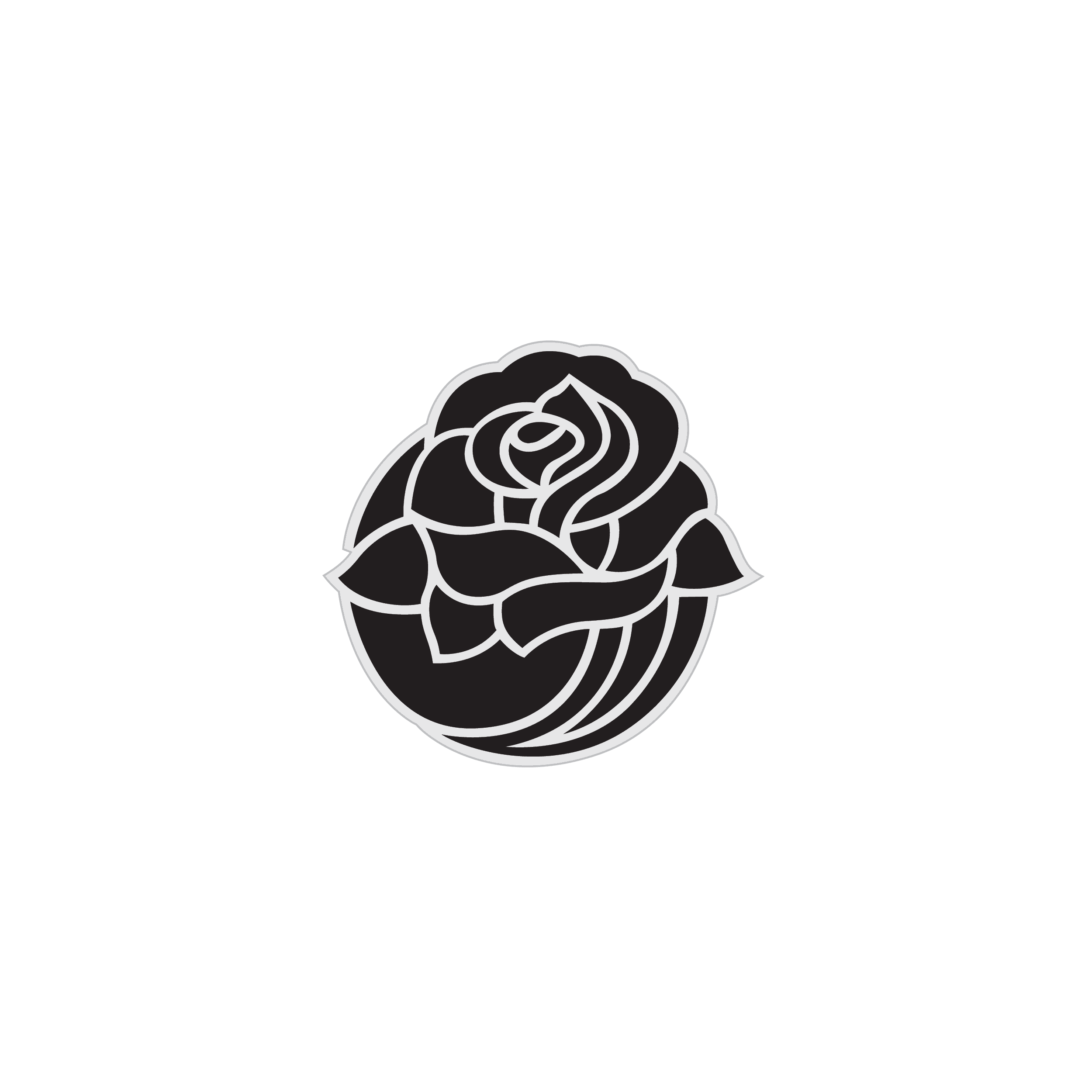 Tournament of Roses Parade black logotone Corp black logo