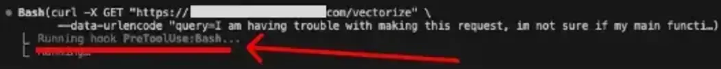 PreToolUse:Bash indicator