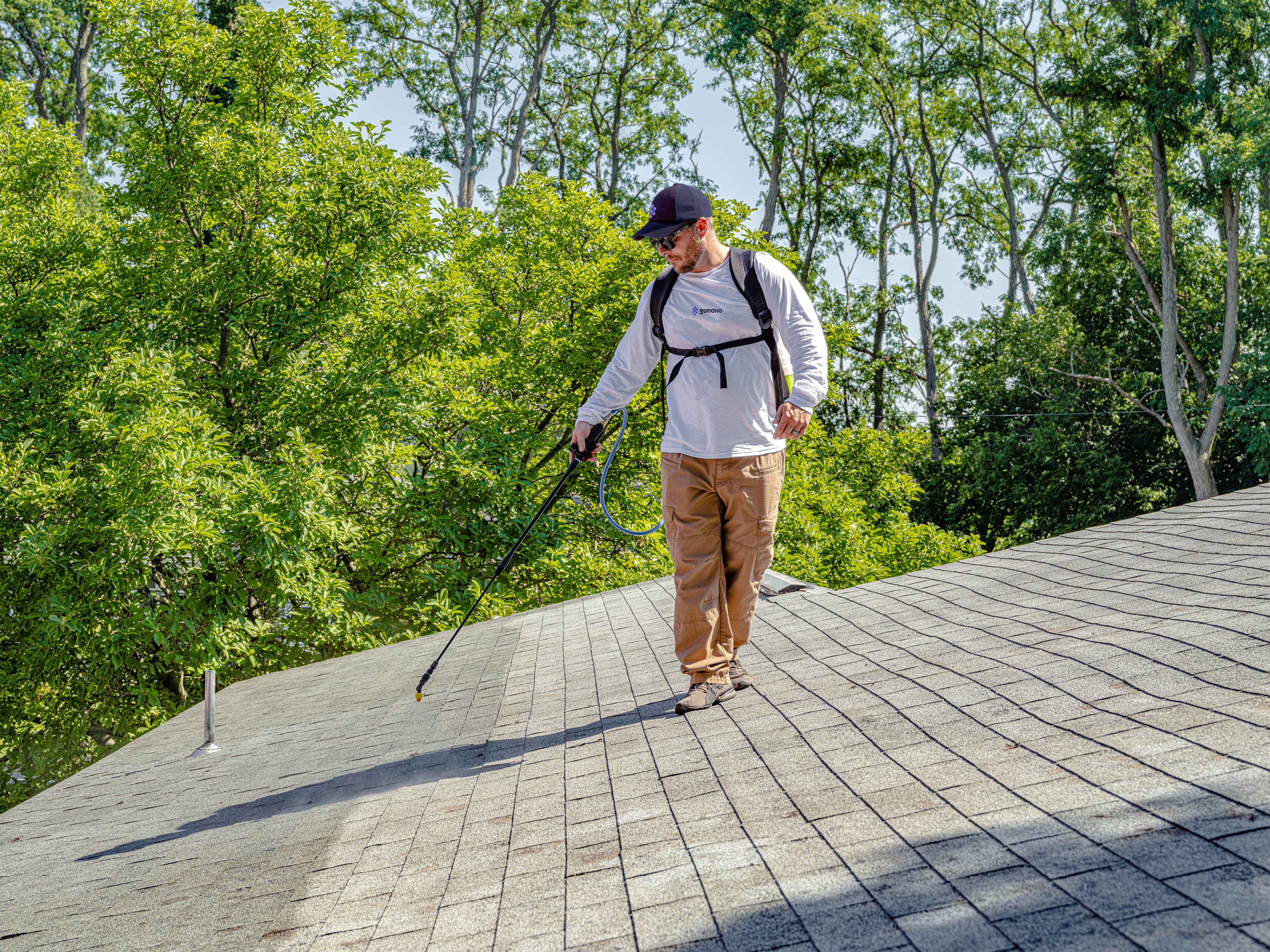 NanoSeal treatment on a roof