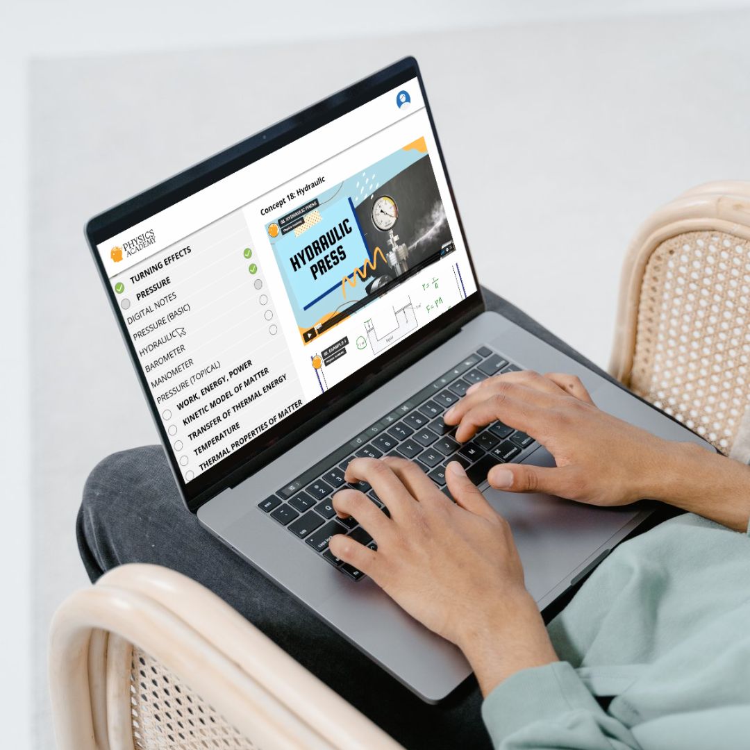 Student studying on a tablet